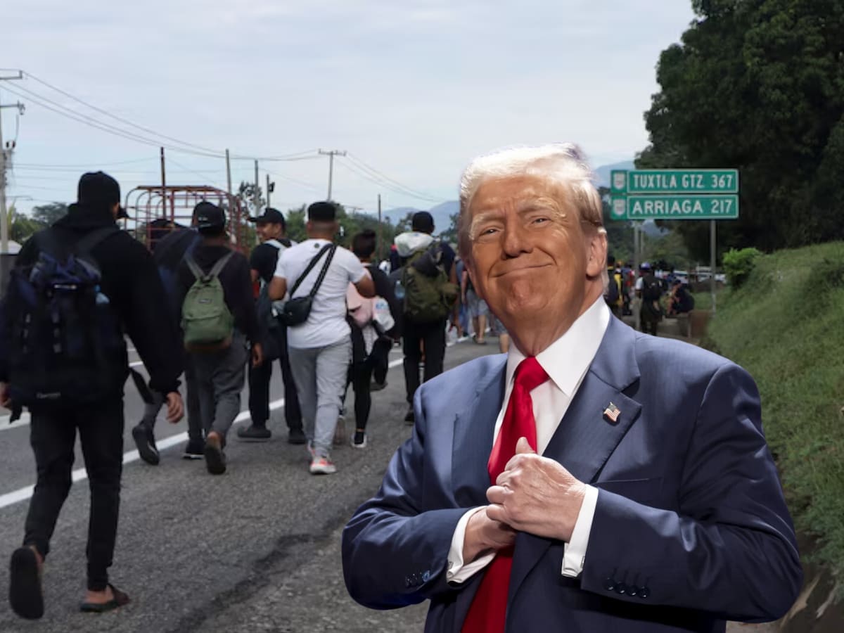 Migrantes temen quedarse en México y prefieren regresar a sus casas ante amenazas de Trump. | Crédito: REUTERS/AP