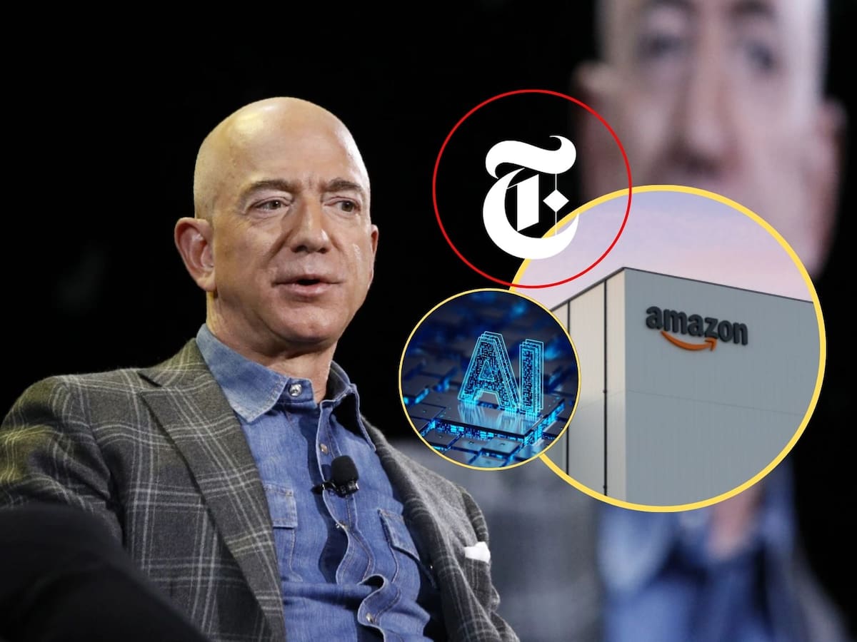 Jeff Bezos apuesta por el periodismo para entrenar su inteligencia artificial: Amazon pagará 20 mdd al New York Times cada año. | Crédito: AP/Especial