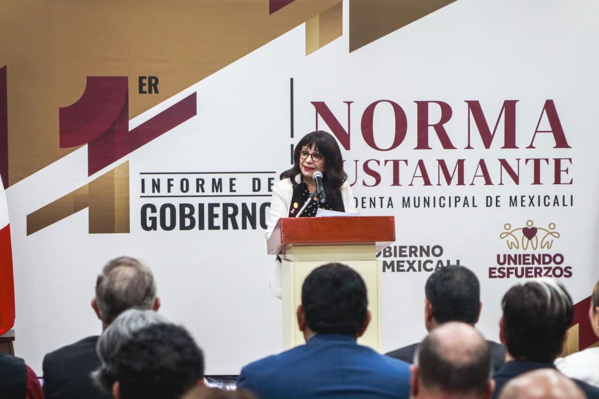 Pagos al Issstecali de mil 239 millones, destaca alcaldesa en primer informe