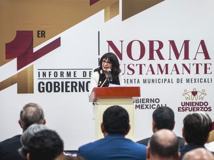 Pagos al Issstecali de mil 239 millones, destaca alcaldesa en primer informe