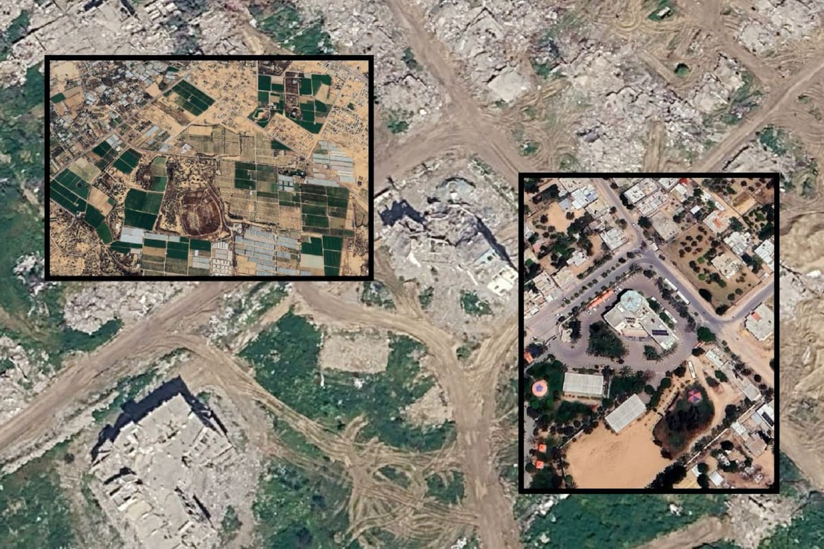 Imágenes satelitales de Google Earth revelan que cementerios, universidades y barrios enteros de Gaza han desaparecido del mapa tras la ofensiva militar israelí