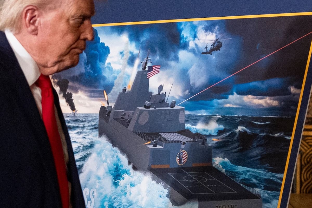 Gobierno de Trump anuncia nuevo buque de guerra “acorazado” para la Armada de Estados Unidos. | Crédito: AP