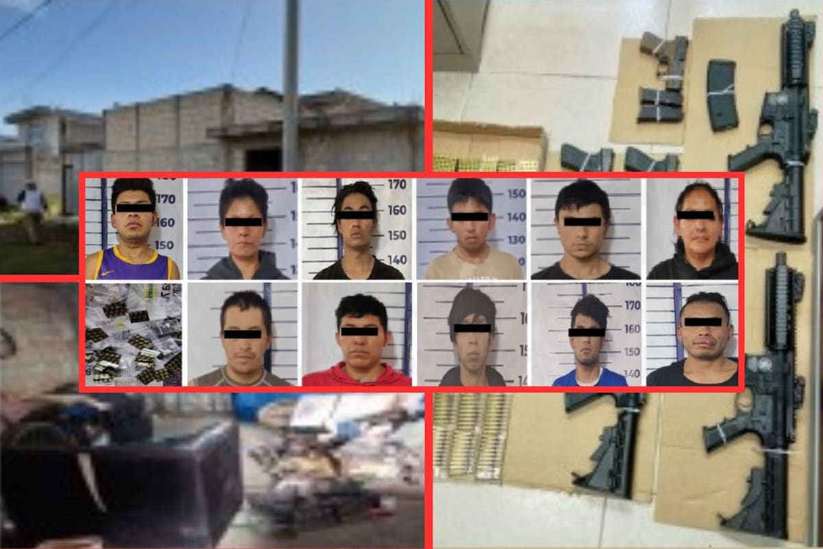 Fiscalía de Puebla desmantela red criminal y asegura arsenal y narcóticos en municipio de Amozoc