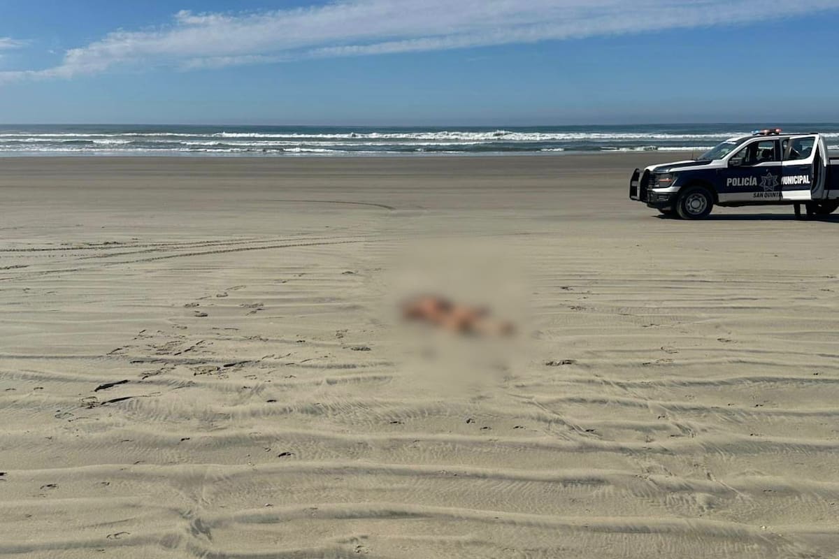 Localizan a mujer sin vida en playa de San Quintín