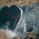 NASA capta el lago Pangong congelado desde el espacio