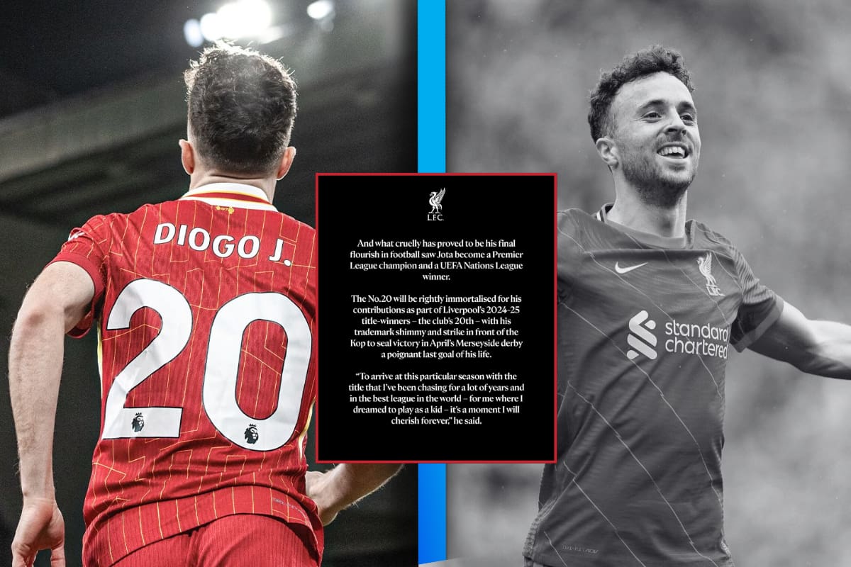 Liverpool hace oficial que retirará su dorsal “20″ en honor al fallecido Diogo Jota