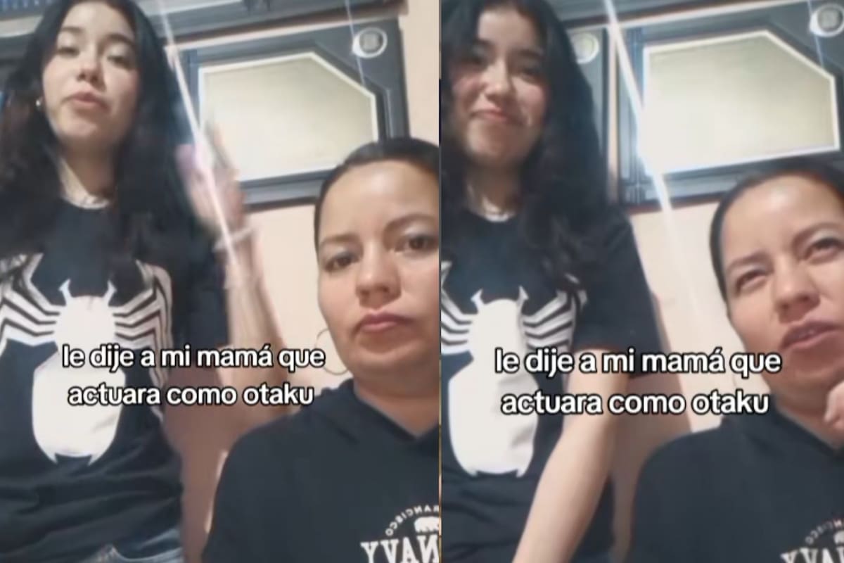 “Uwu”: Le pide a su madre que actúe como otaku y se vuelve viral en TikTok