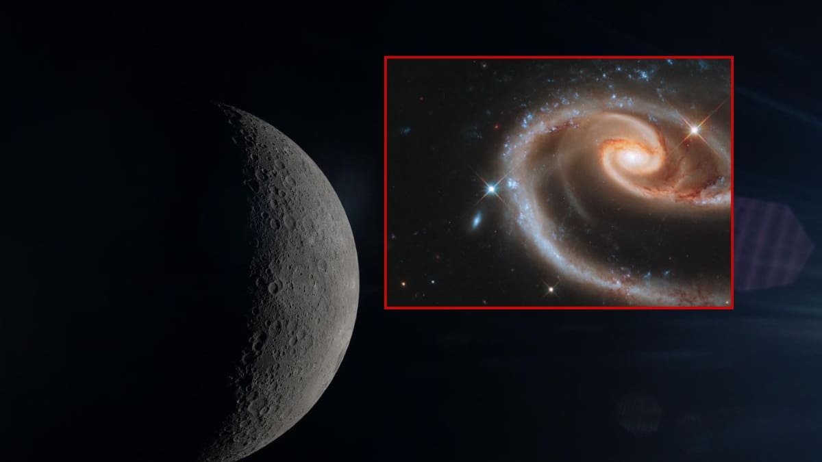 Así es la “rosa” cósmica en el espacio llamada Arp 273, que formaron dos galaxias a 300 millones de años luz