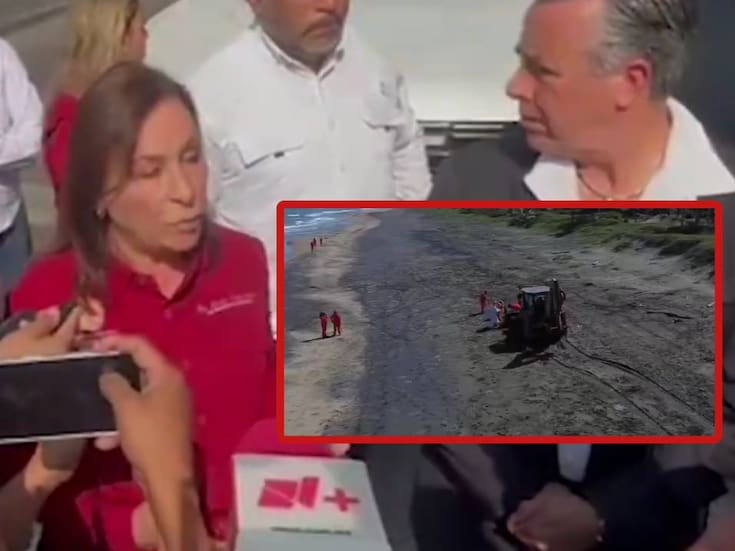 Rocío Nahle atribuyó derrame de petróleo que llegó a Veracruz a un barco privado; Agencia de Seguridad, Energía y Ambiente evaluará posibles sanciones