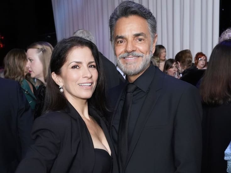 Eugenio Derbez y Alessandra Rosaldo posan para el GlamBot en los Critics Choice Awards 2026 (VIDEO)