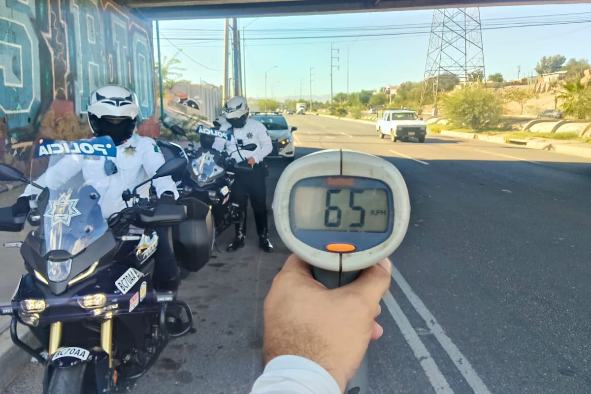 En una tarde multan a 65 conductores por exceso de velocidad en Mexicali