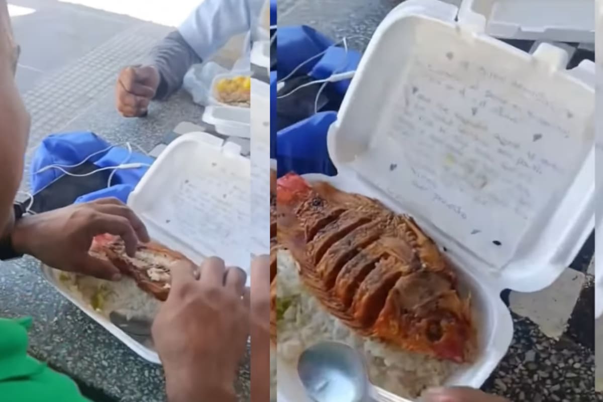 “A uno no lo han querido nada”: camionero se vuelve viral porque su esposa le envía el almuerzo con un tierno mensaje