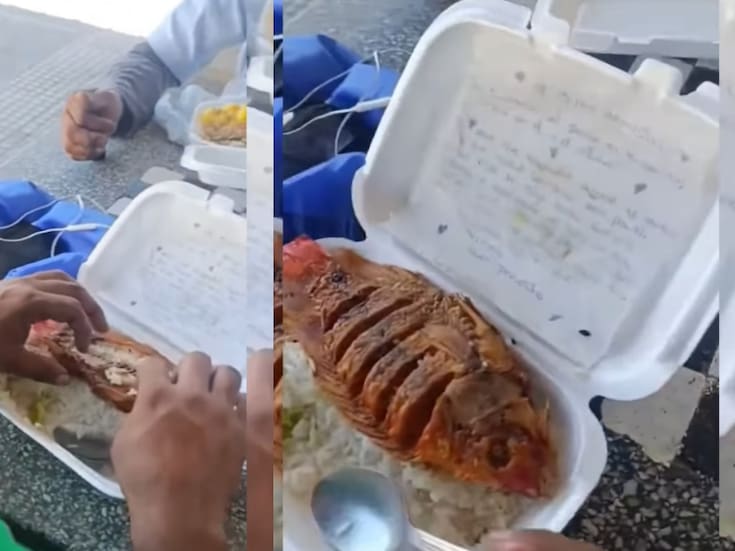 “A uno no lo han querido nada”: camionero se vuelve viral porque su esposa le envía el almuerzo con un tierno mensaje