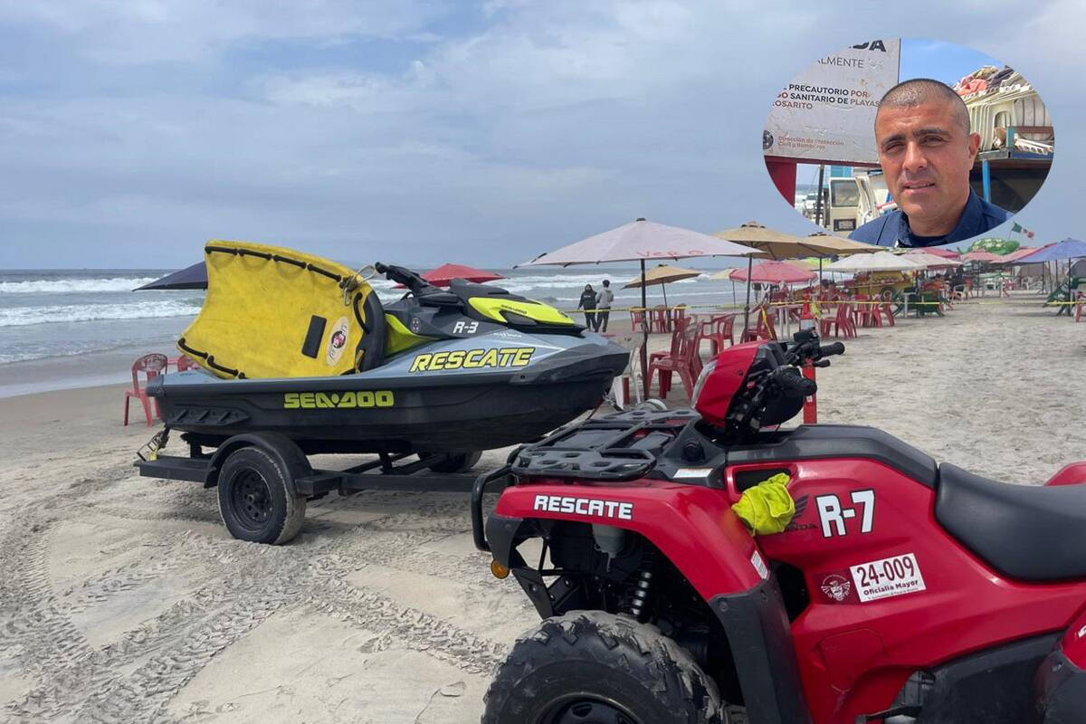 Salvavidas listos para vigilar las playas de Rosarito en Semana Santa