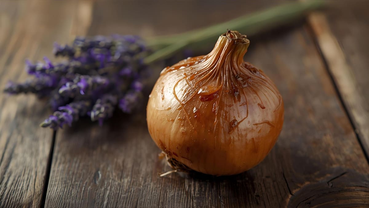 Cebolla asada con lavanda el remedio casero que ayuda a aliviar la sinusitis y la congestión nasal | Foto: Especial (canva)