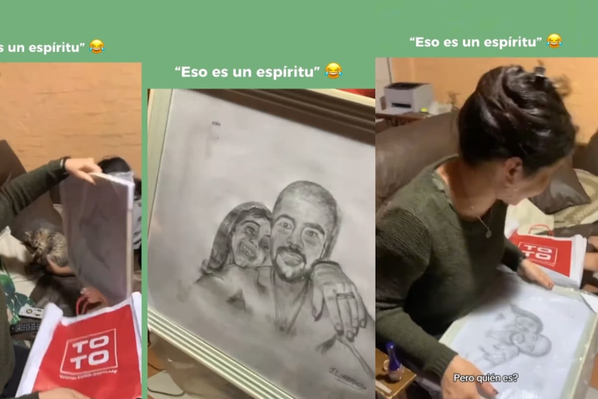 Hombre intenta sorprender a su esposa con un dibujo, pero solo logra asustarla