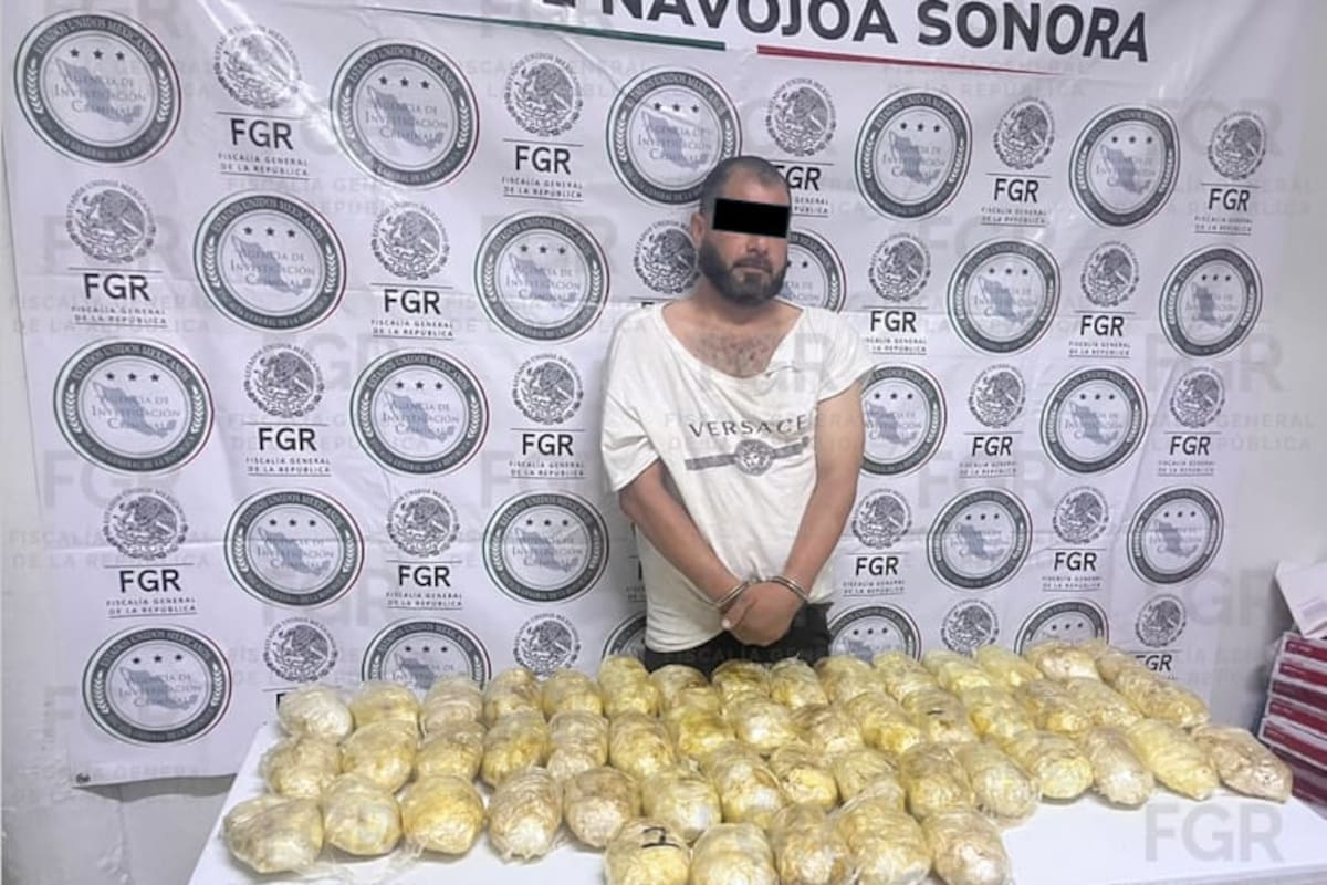 Vinculan a proceso a hombre que transportaba más de 21 kilos de metanfetamina en carretera de Huatabampo