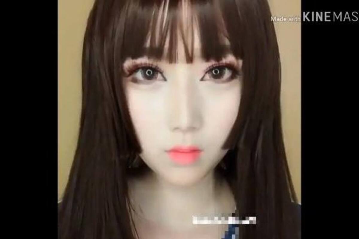 Asiáticas muestran su antes y después del maquillaje