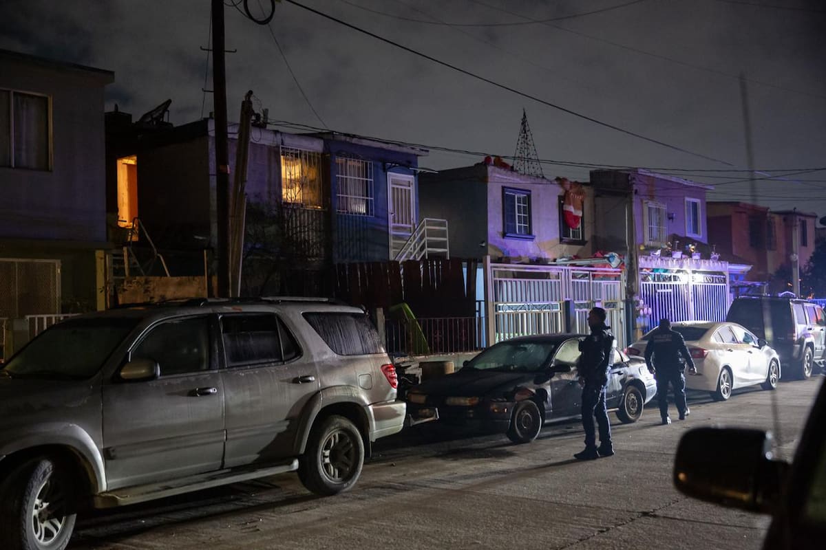 En la escena fueron localizados tres casquillos percutidos calibre no especificado, sin personas detenidas. Foto: Border Zoom