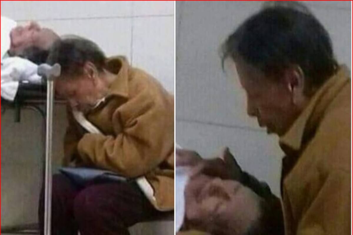 “No te voy a dejar solo, aquí me quedaré contigo”: Mujer no se separa de esposo enfermo en el IMSS