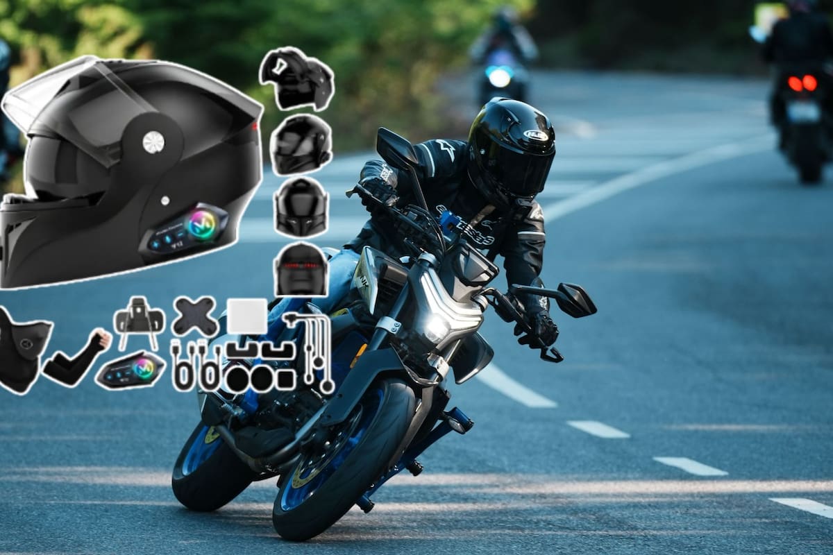 Mercado Libre aplica un 45% de descuento al casco abatible HDMSYD con Bluetooth, permitiendo a los motociclistas adquirir un equipo con certificación DOT y luz LED trasera por $934 pesos