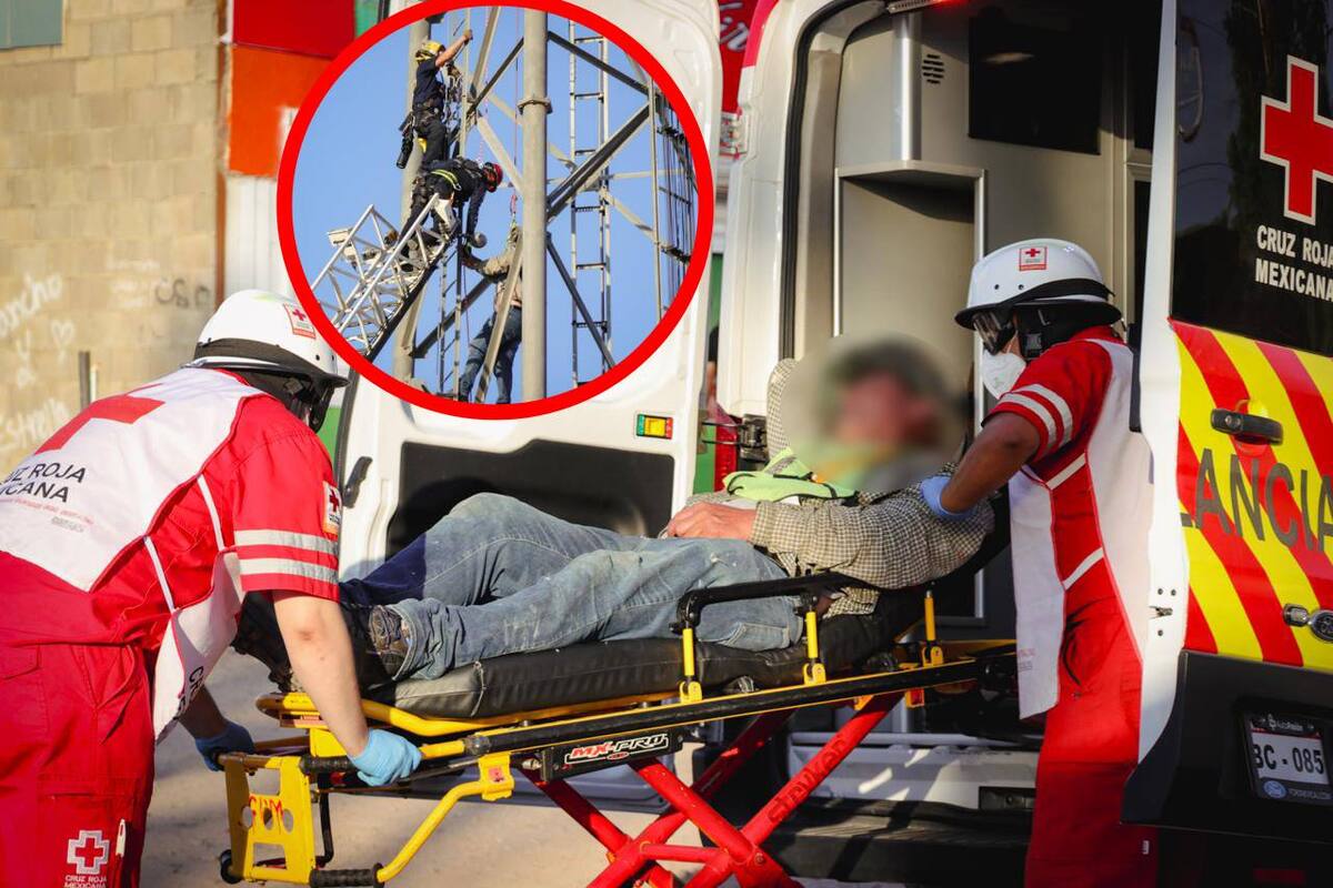 Bomberos rescatan a persona atrapada en torre de telecomunicaciones