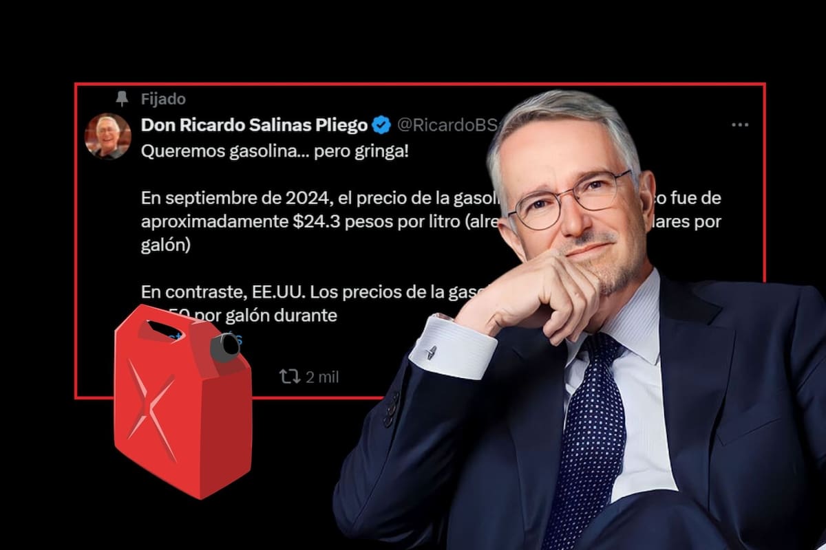 Ricardo Salinas critica el precio de la gasolina en México “El gobierno estafa a sus súbditos, a quienes trata como esclavos”