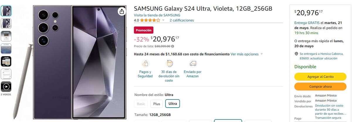 El teléfono se ofrece con un descuento del 32%