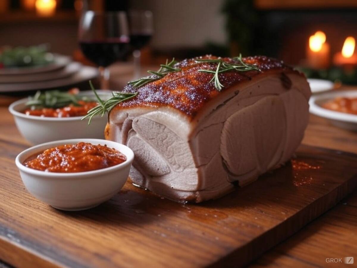 Lomo de cerdo adobado | Foto: Grok