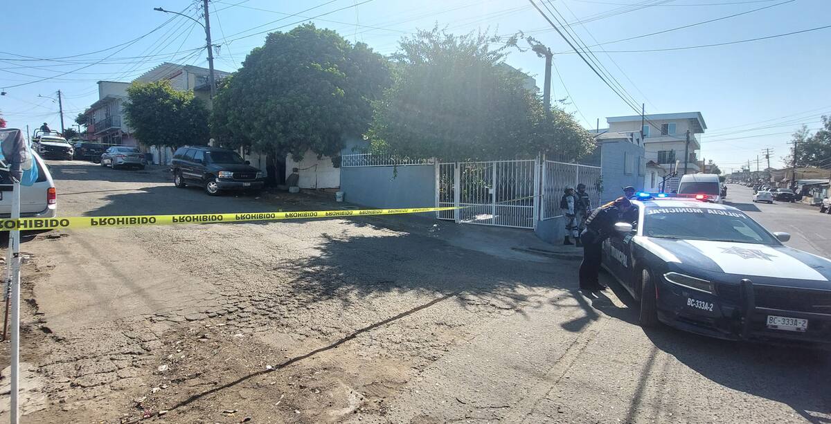 El homicidio se registró sobre la calle Encino.