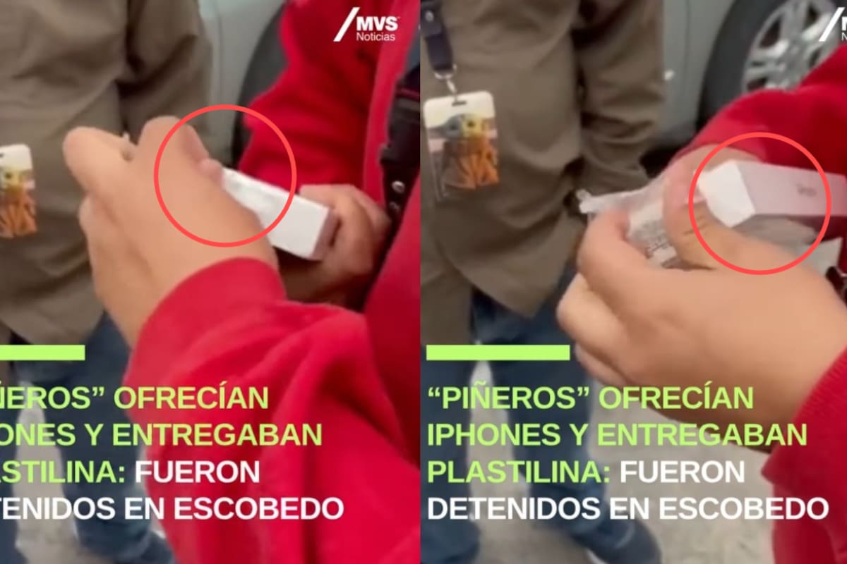 Hombres vendían iPhones, pero en realidad entregaban plastilina en los paquetes: son detenidos