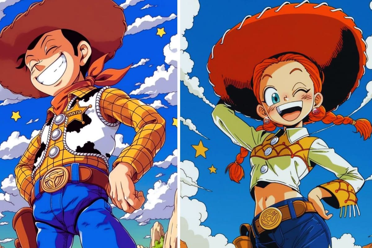 ¿Cómo sería Toy Story al estilo Dragon Ball? Mira esta increíble combinación de la IA
