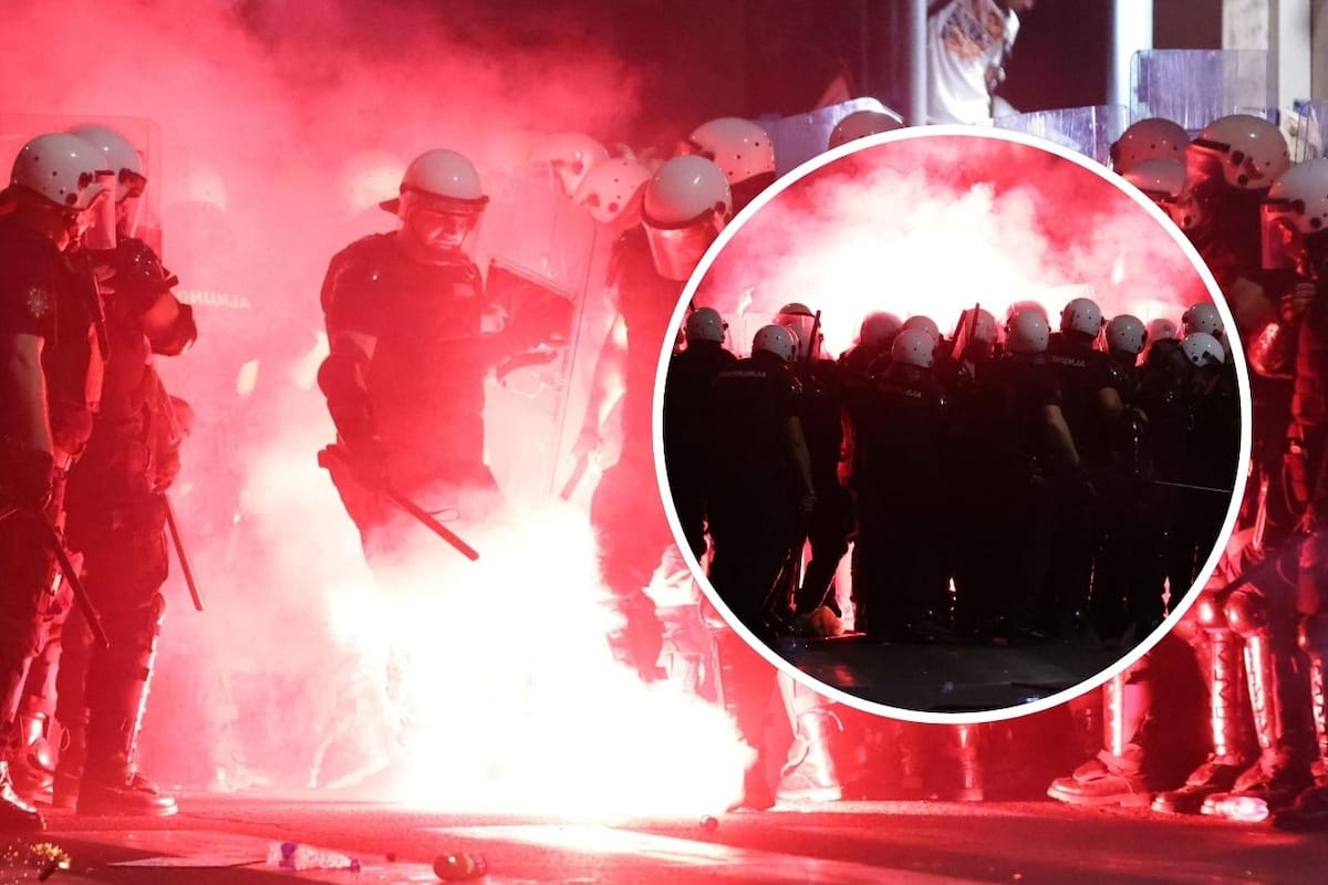 Continúan protestas masivas y represión policial en Belgrado, Serbia