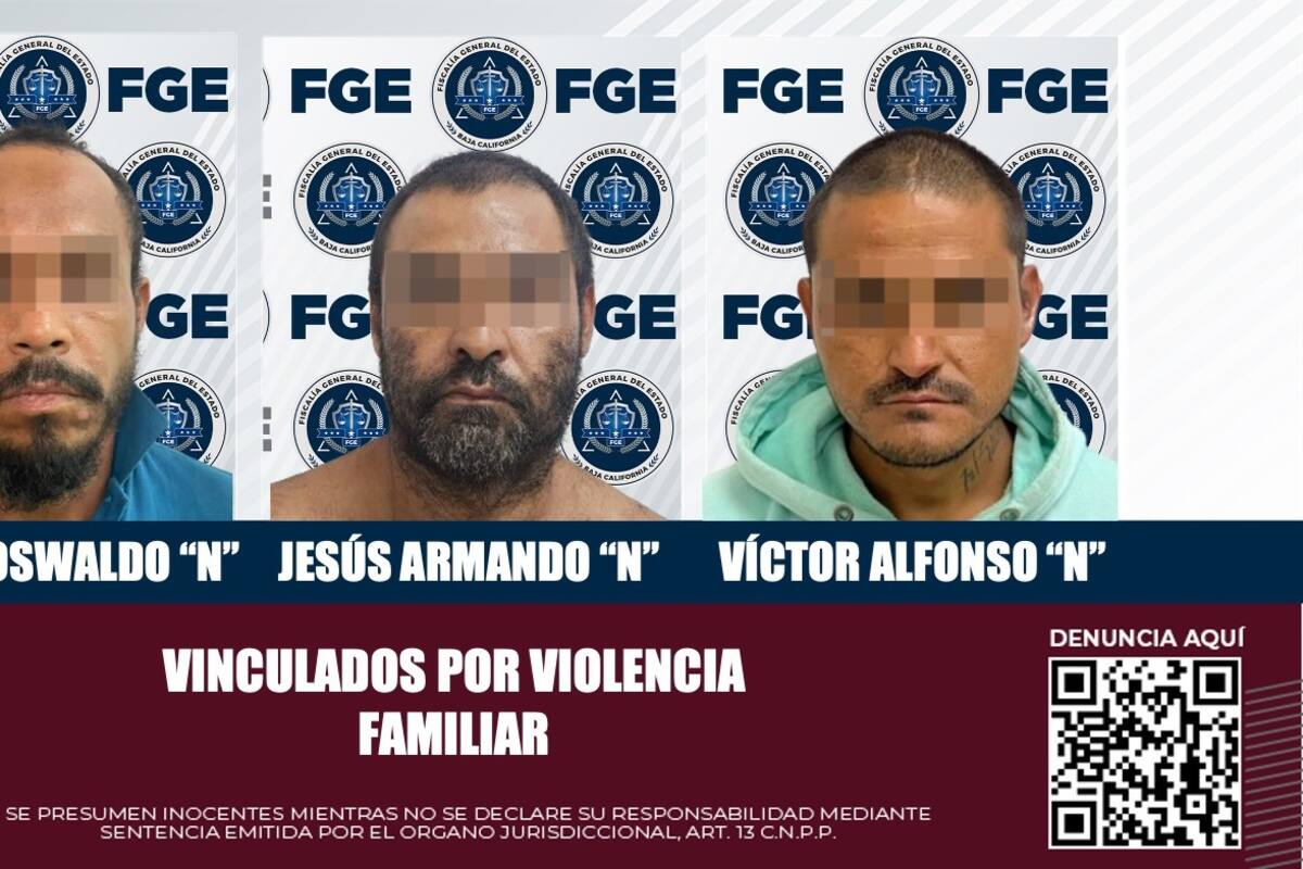 Tres acusados de violencia familiar quedan en prisión preventiva