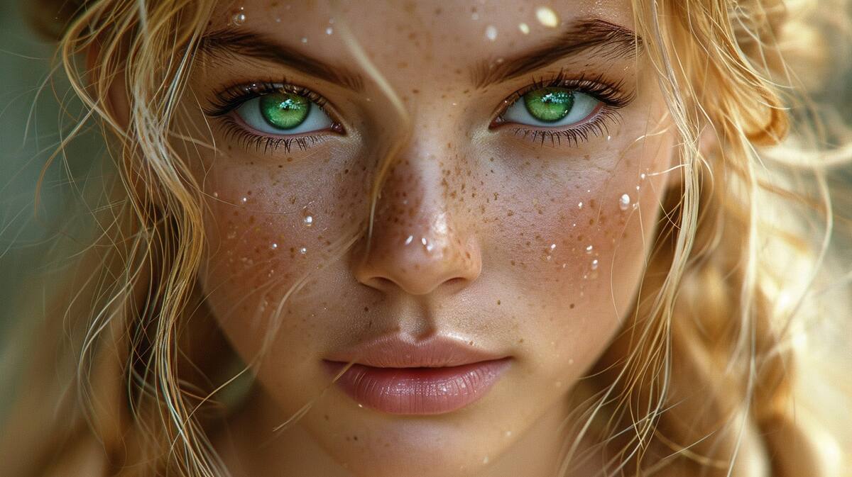 Midjourney se imaginó a Candy Candy como una chica rubia con pecas en su rostro, de nariz respingada y grandes ojos color verde esmeralda.