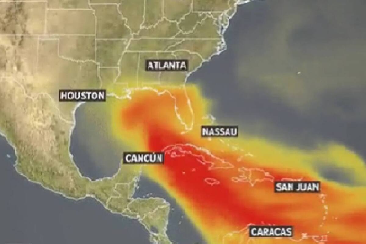 Calidad del aire puede verse afectada por una nube de polvo del Sahara que se aproxima a México