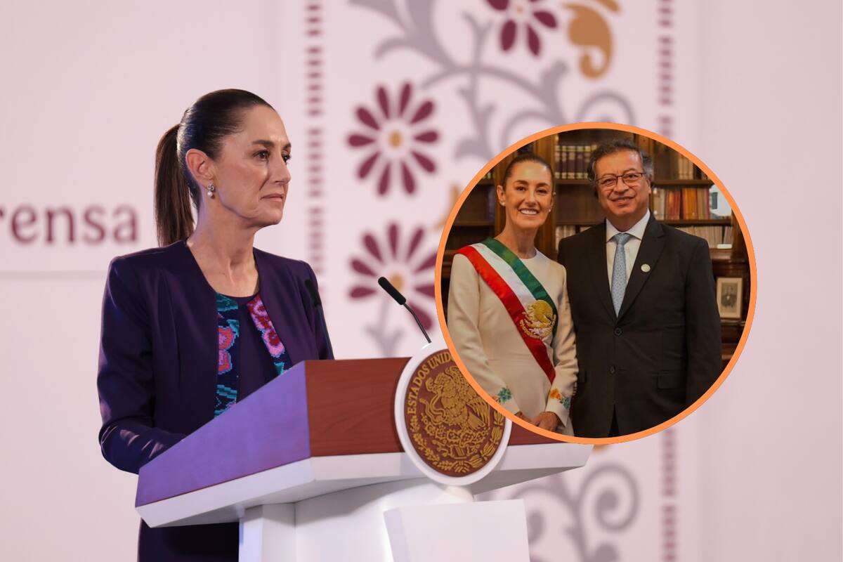 Claudia Sheinbaum: “Nuestra solidaridad con el presidente Petro”, quien enfrenta una investigación en su contra