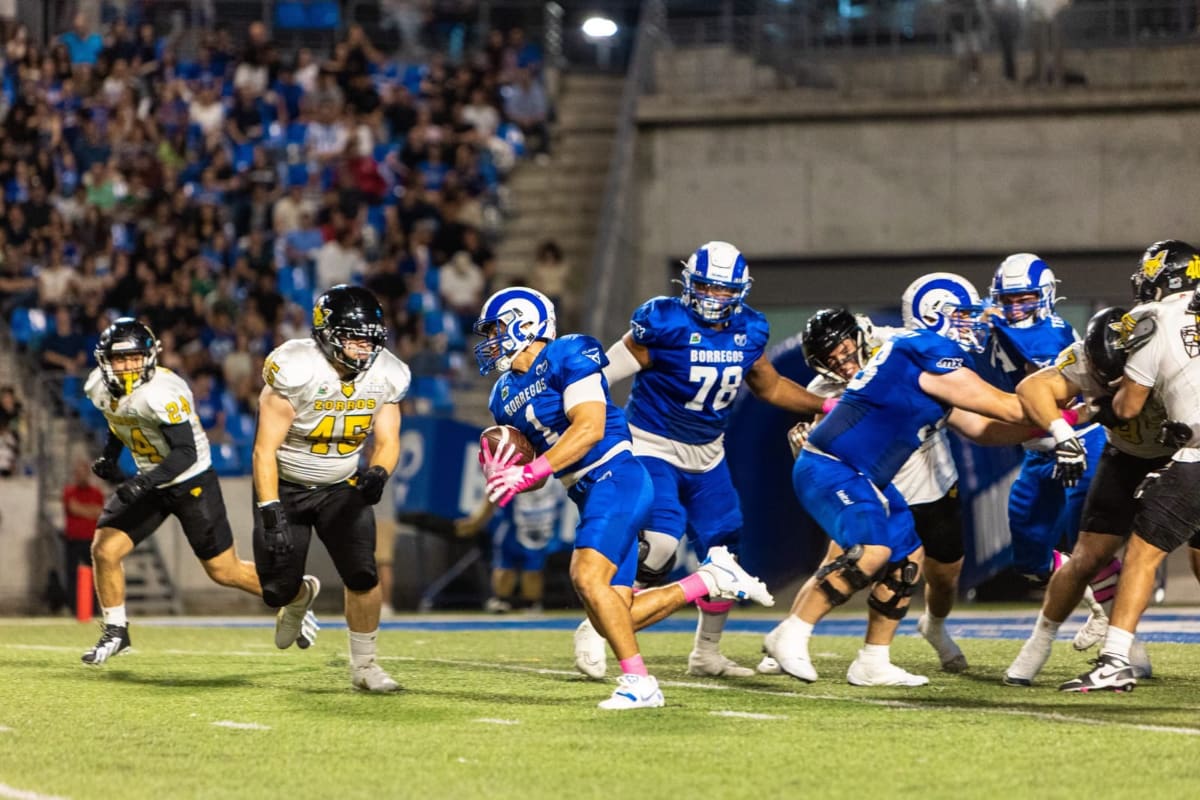 Cetys Mexicali cae 65-6 ante Borregos Monterrey y suma cinco derrotas en ONEFA
