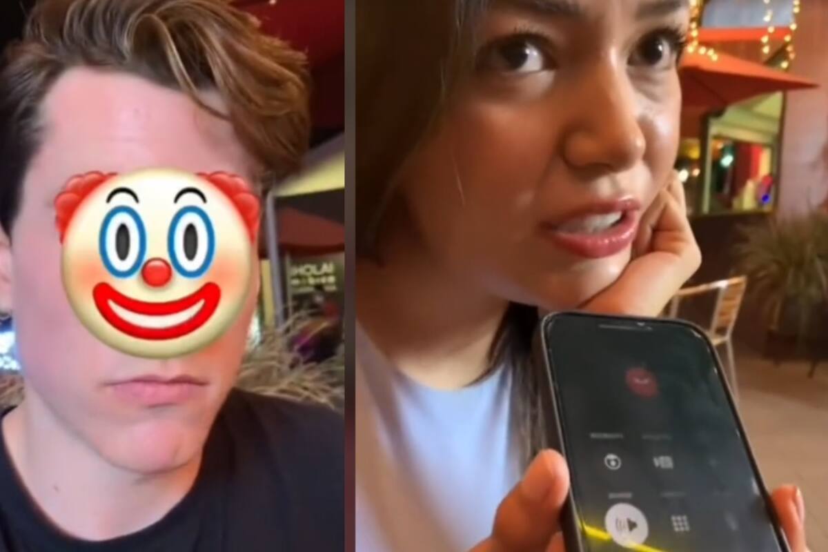 Joven descubre que la chica tiene novio, y este además le llamó en plena cita
