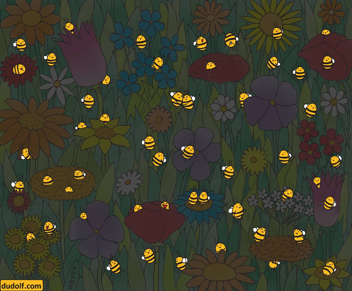 Acertijo visual: ¿cuántas abejas hay en la imagen? Solución