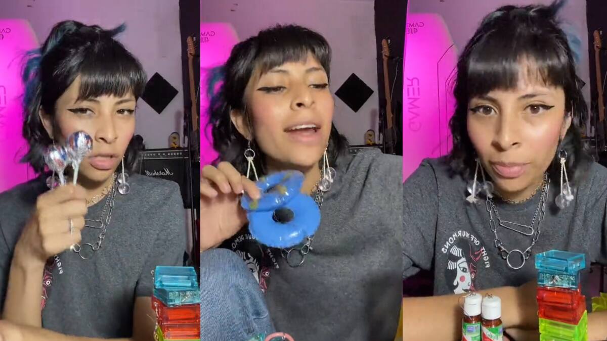 Joven hace trend en TikTok mostrando su peculiar colección de aretes, que incluye desde salvavidas y Sabritas hasta animales y juegos mexicanos