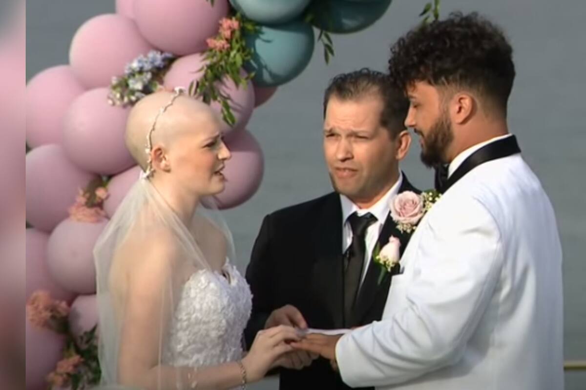VIDEO: Adolescente con cáncer terminal cumple “su último deseo” y se casa con su novio