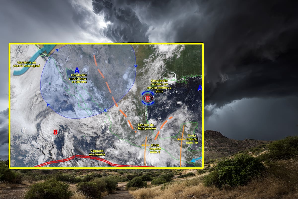 Los estados que se verán más afectados por el monzón en México