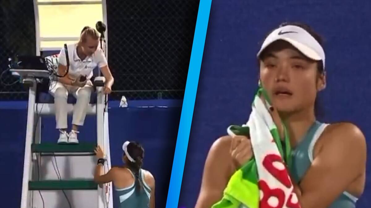 Emma Raducanu rompe en llanto tras la aparición de su acosador en el estadio y suspenden el partido | Noticias de México | El Imparcial