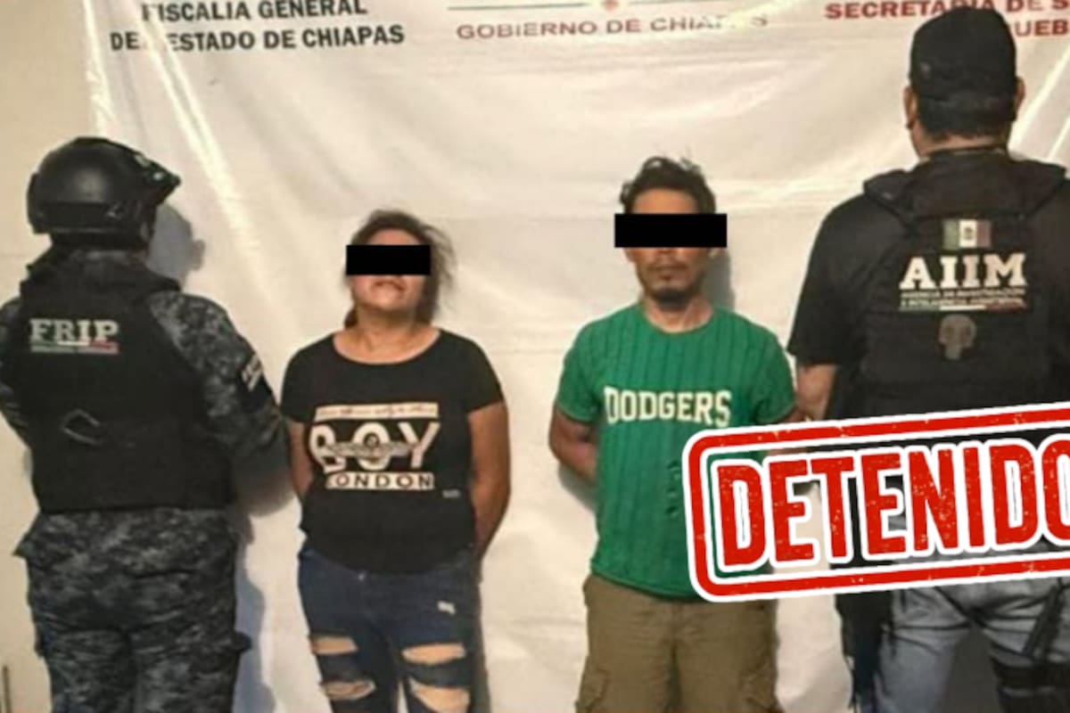 Caen en flagrancia: detienen a dos personas por pederastia agravada y corrupción de menores en Frontera Comalapa