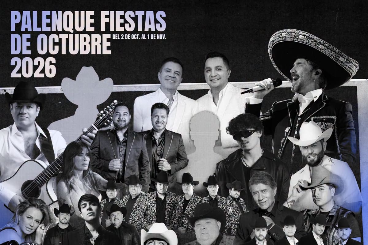 Cartel del Palenque de las Fiestas de Octubre 2026: artistas y fechas