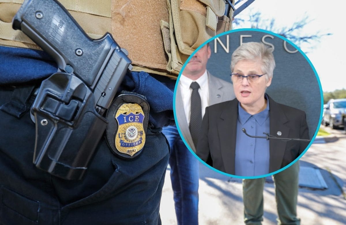 La fiscal del condado de Hennepin, Mary Moriarty, informó que Christian Castro es acusado de cuatro delitos de agresión y uno por denunciar falsamente un delito. | Crédito: DHS y HennepinAttorney