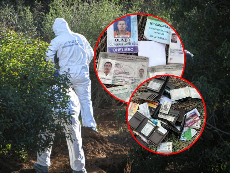 Tras despojos de grupos armados descubren credenciales y tarjetas bancarias abandonadas de al menos 14 persones en carretera internacional que conduce a un rancho en Mazatlán