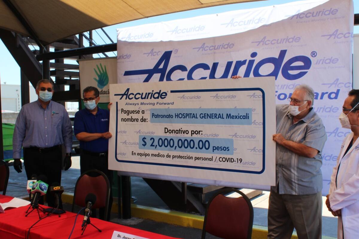 Dona Accuride 2mdp a Hospital General de Mexicali