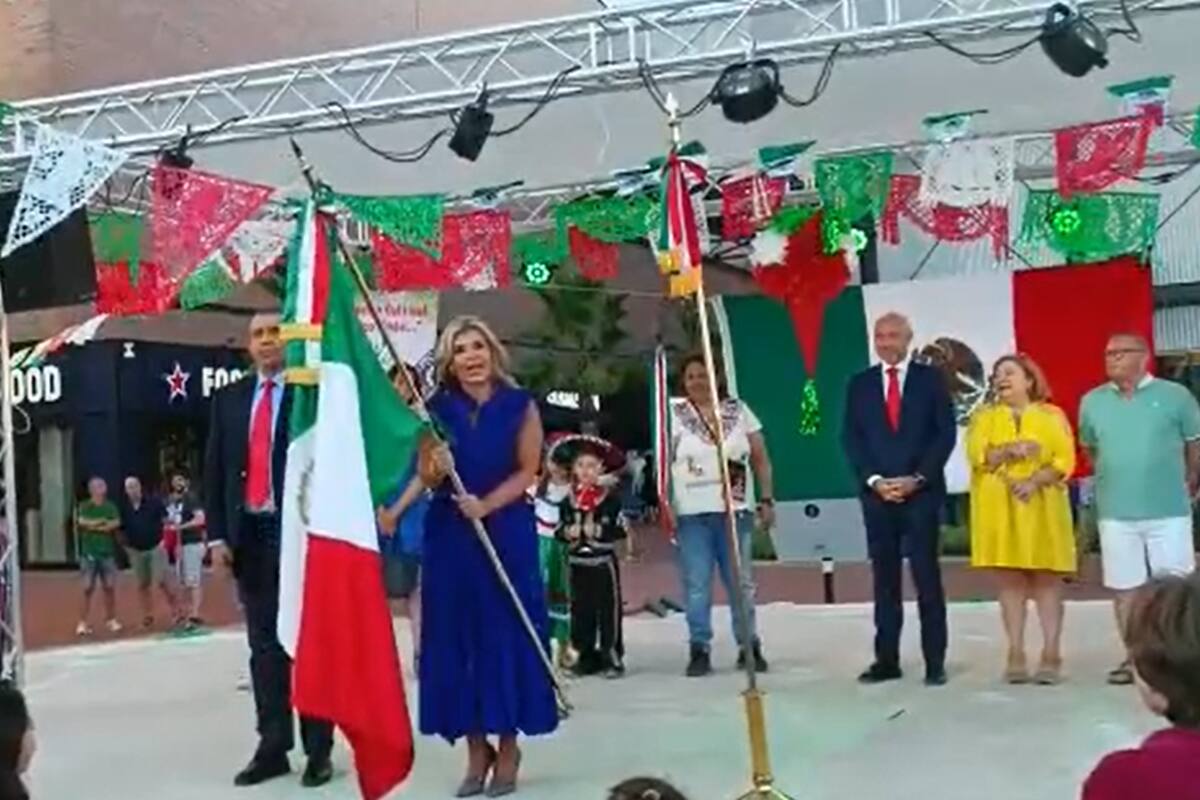 Claudia Pavlovich encabeza Grito de Independencia en España durante fiesta mexicana
